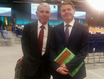 Noel Kinahan with Minister for Finance, Paschal Donohoe TD at the 2018 NED