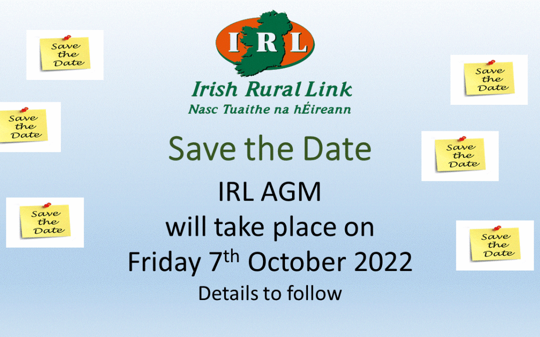 SAVE THE DATE IRL AGM
